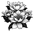 PNG Lotus pattern drawing flower.