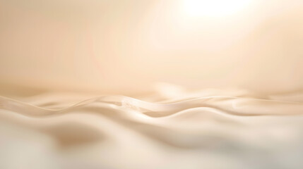 Fototapete - Abstract blur soft focus soft blinking light beige horizontal copy space background : Generative AI