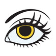 © world - eye lineal filled illustration