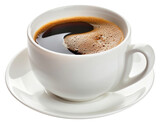 PNG A cup of americano coffee drink mug white background.