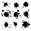 © mabolo - Vector set of Black ink splatter