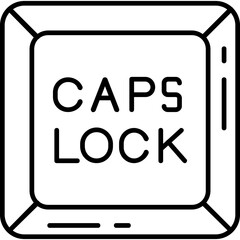 Wall Mural - Caps lock key Icon