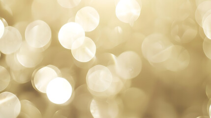 Fototapete - Abstract blur soft focus soft blinking light beige horizontal copy space background : Generative AI