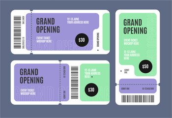 Wall Mural - tickets set.eps