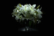Fresh white flowers bouquet. Beautiful lily flowers