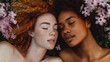 © sommersby - Two naked women with freckled hair are lying side by side on the ground