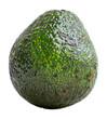 Fresh whole avocado isolated on transparent background