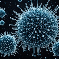 Wall Mural - Coronavirus 2019-nCoV. AI generated