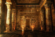 interior of an Egyptian temple