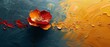 Prints of abstract art, flowers, golden grains. Oil on canvas, brush on the paint. Modern art. Prints, wallpapers, posters, cards, murals, carpets, hangings, books.
