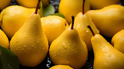 Wall Mural - fresh pears, commercial shooting