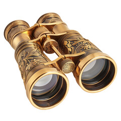 Old vintage golden theater binocular