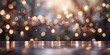 An evocative image of warm, golden bokeh lights that create a backdrop full of festive atmosphere and joyful ambiance