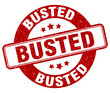 busted stamp. busted label. round grunge sign