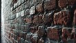 Brick wall of a massive old building in Berlin : Generative AI