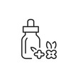Baby milk bottle icon. A sleek and modern representation of infant nutrition and feeding, ideal for use in healthcare, parenting, and childcare applications. Vector illustration.
