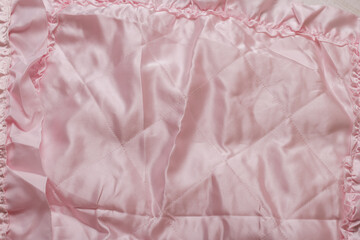 Wall Mural - pink satin fabric