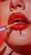 © Yahor Shylau  - cosmetic lip injection.