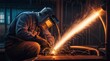 © Aleksandr - a welder at the factory at work