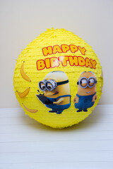 Wall Mural - round piñata, birthday candy game