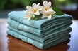 © Dipsky - Spa towels, lily flowers, aromatics and comfort. Essential sauna relaxation items
