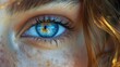 Close-up shot of a beautiful woman's eye. Macro
