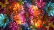 Be mesmerized by the stunning display of multicolored flowers forming a kaleidoscope of beauty and wonder.