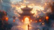Dragon Gate: Traditional Chinese Mythological Wonder