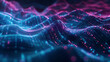 © admilustrador - abstract background with glowing lights data AI cyber