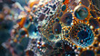 Dynamic Doodles: Biomorphic 3D Abstract Artistry. Generative AI