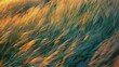 A blur of motion and color fills the image as the wind brushes through a field of corn at dusk. The tall stalks seem to dance in rhythm with the gusts creating an expressionist masterpiece .