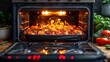 The Culinary Symphony: A Pan of Delight Slowly Cooking in the Magical Oven