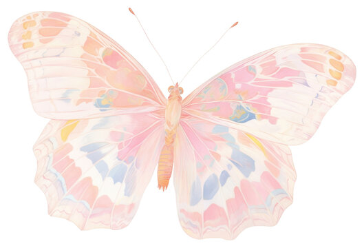 PNG  Pink butterfly drawing animal insect