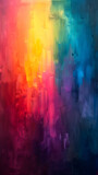 Fototapeta Do pokoju - Vibrant rainbow hues on dark canvas create visual art