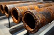 Advanced cast iron pipes on display at exhibition