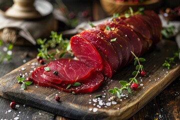 Sticker - Bresaola on a cutting board