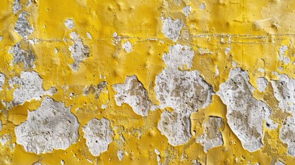 Wall Mural - Texture of yellow concrete with sponge indentations