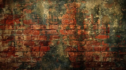 Wall Mural - Highly detailed textured background of grunge brick wall