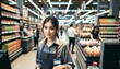 © ibreakstock - Young hard working cashier at the supermarket checkout