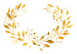 PNG  Mistletoe wreath pattern gold white background