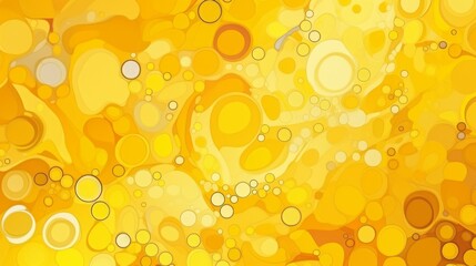 Poster - Abstract and Circular Background, yellow colors