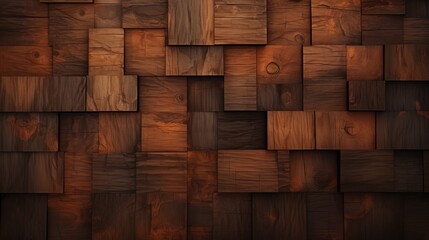 Poster - Abstract wooden background with Baroque Style