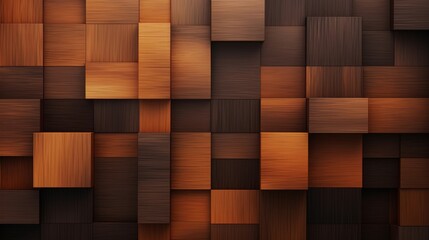 Poster - Abstract wooden background with Baroque Style