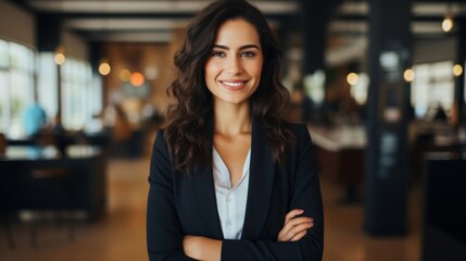 Wall Mural - business woman smiling