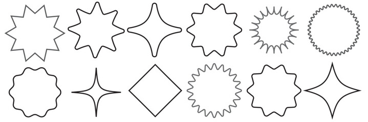 Canvas Print - Quality mark icon. badges symbol signs. Set of sale sticker, price tag, starburst, sunburst premium vector illustration