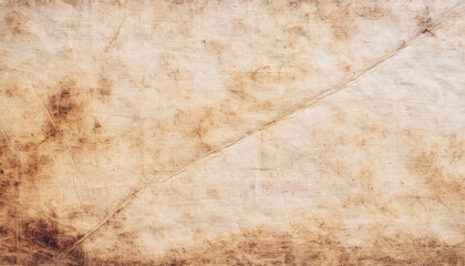 Wall Mural - Aged, textured, rough papyrus paper with visible fibrous details and stains.