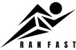 runner logo design vector art