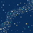 © Rica Nohara - 天の川をイメージした七夕などに使える背景イラスト　アスペクト比1：1バージョン　正方形