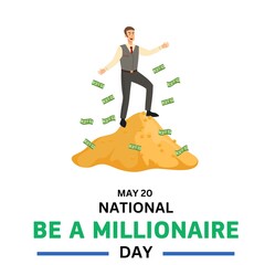 Wall Mural - national be a millionaire day 