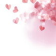 PNG Pink hearts petal backgrounds celebration. AI generated Image by rawpixel.